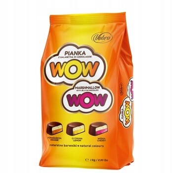 Vobro Pianko-želé Wow v čokoládě 1000 g – lahodná kombinace chutí!