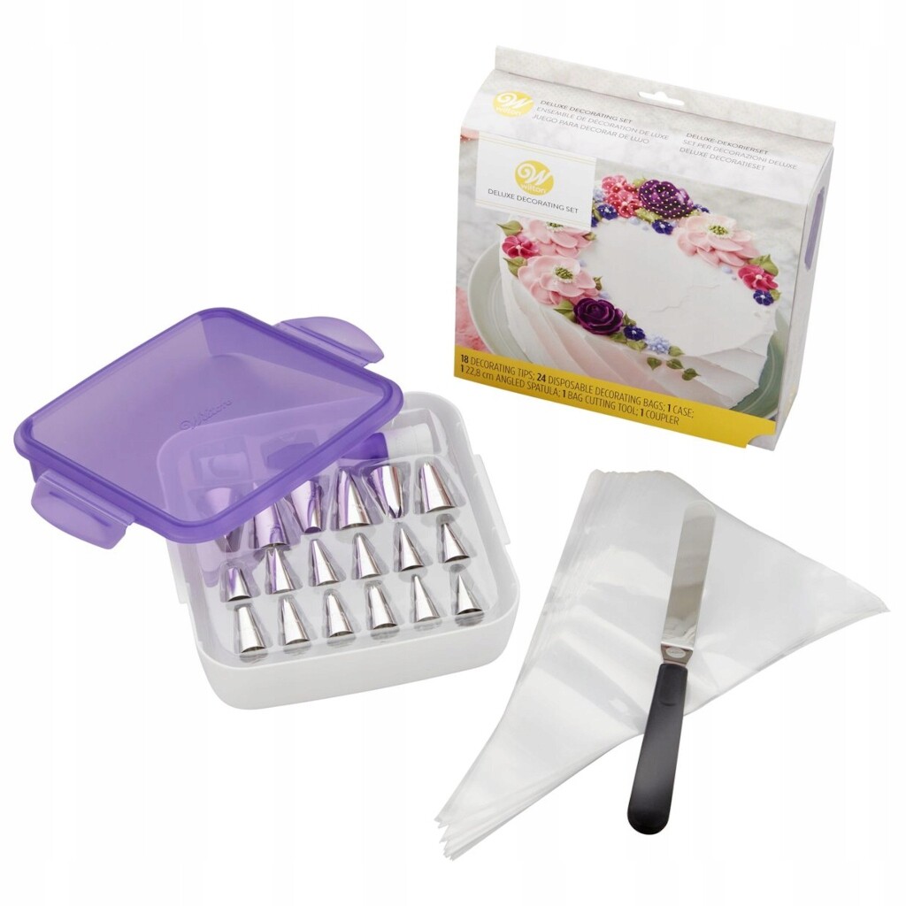 Cukrářské špičky Wilton sada zadních rukávů stěrka jako dárek velká 46el