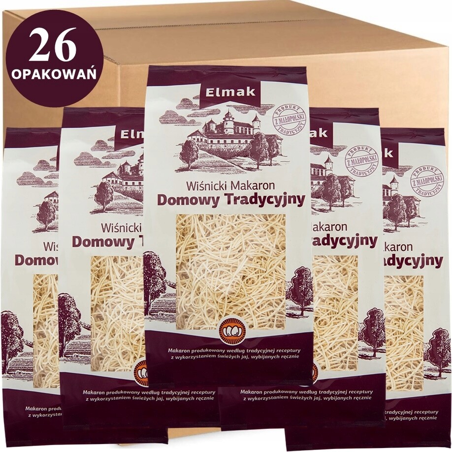 Třešňové Těstoviny Domácí Těstoviny na vývar Nitka Vývar 250 g Elmak 4 vaječné