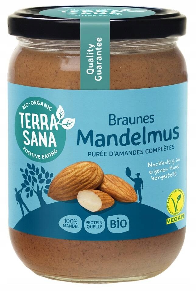 Krém Z Pražených Mandlí 100 % Bio 500 g Terrasana