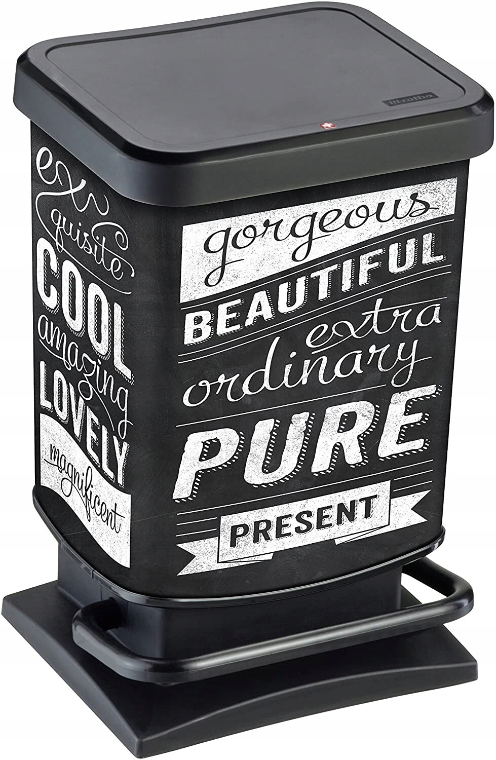 Odpadkový koš s pedálem Rotho Paso 20 l hipster