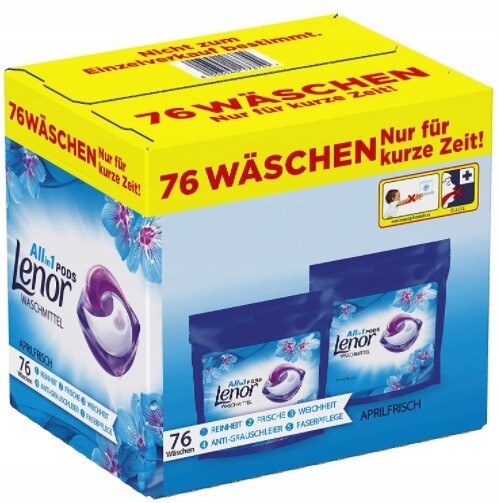 Lenor Aprilfrisch Universal Vůně Jara Kapsle na praní 2x38 76 p De