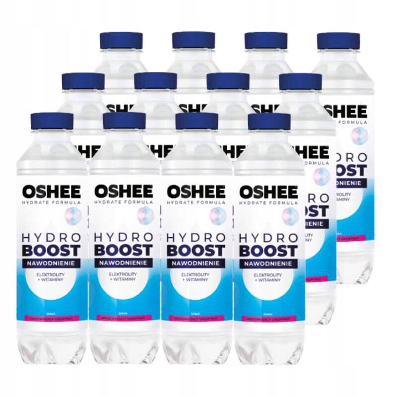 Oshee HydroBoost Isotonický nápoj, neperlivá chuť, osvěžující grapefruit