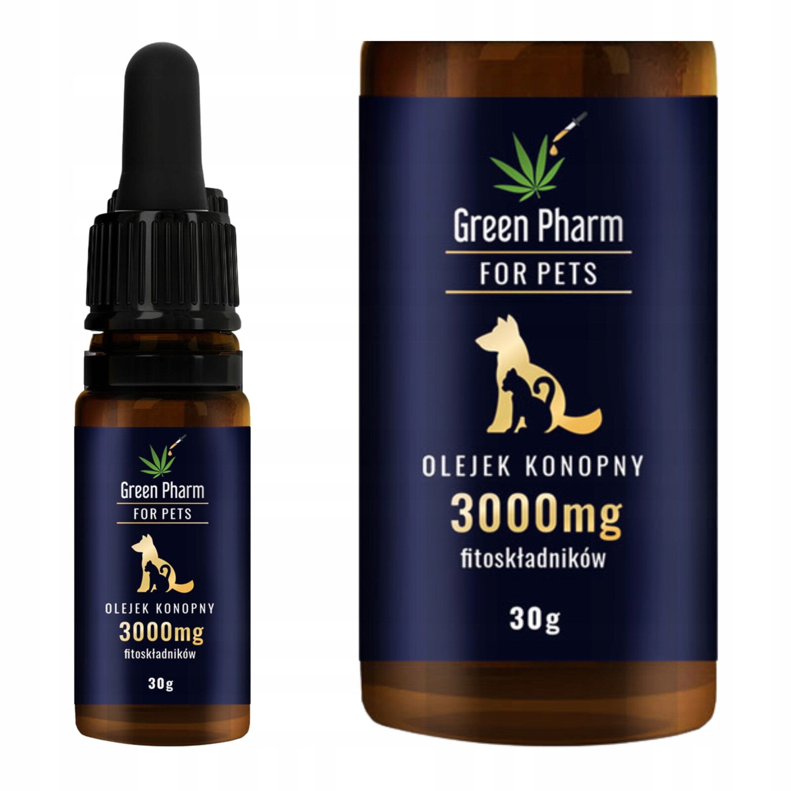 Konopný olej Cbd 10% Pro Psa 3000 mg 33 ml Veterinární Bez Thc