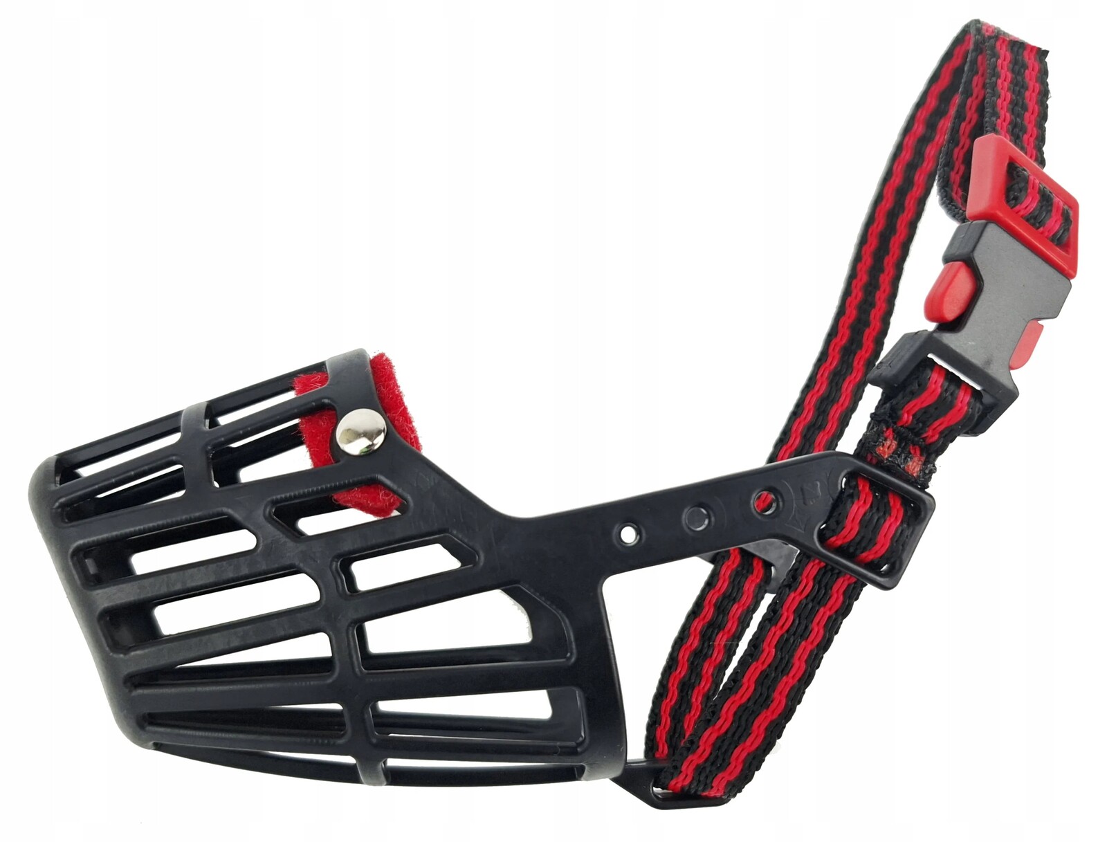 Plastový náhubek pro psa Lehký a odolný Champion 3 (S-18 cm/5 cm) Černý