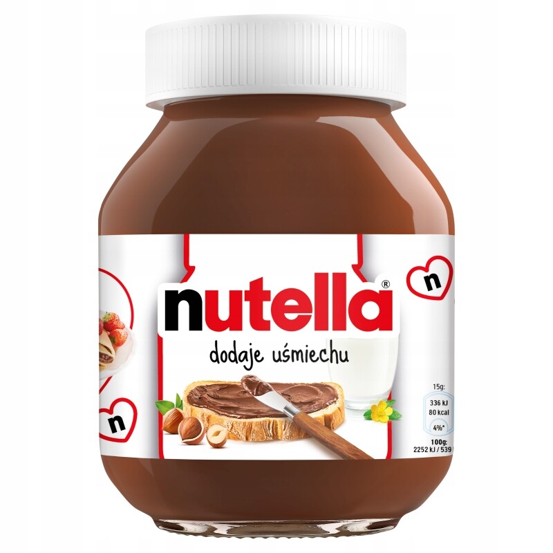 Nutella Krém na mazání s lískovými oříšky a kakaem 600 g