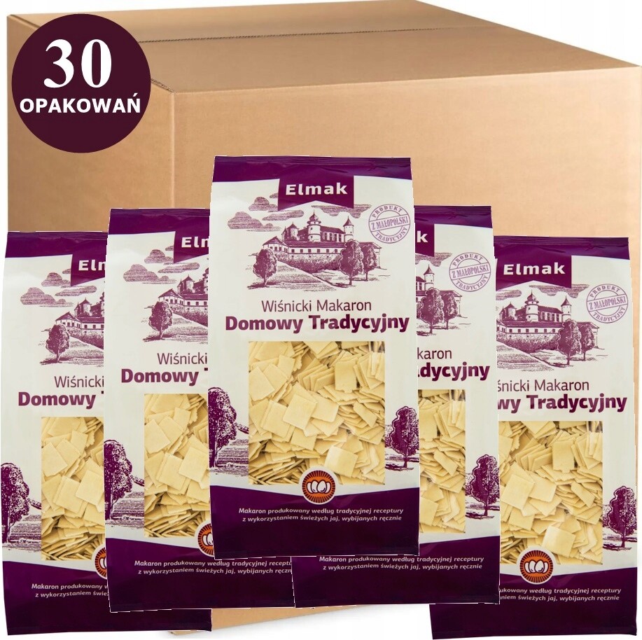 Třešňové Těstoviny Domácí tradiční koupelna 250g swojski Elmak 4 vaječné
