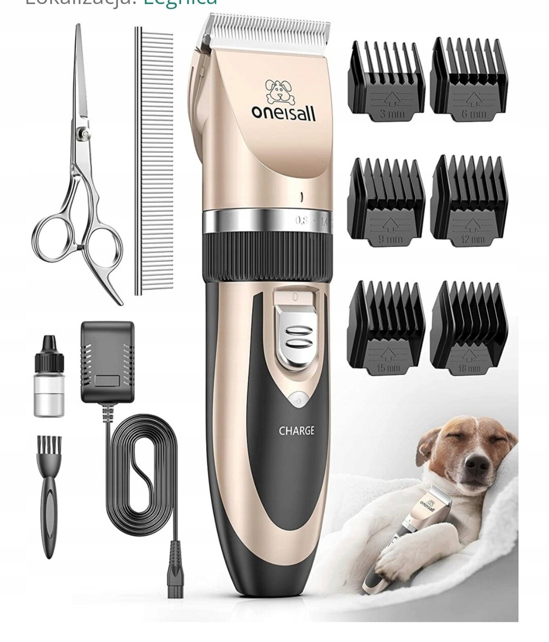 Stroj na stříhání koček oneisall Tichý strojek na srst – 6 nástavců