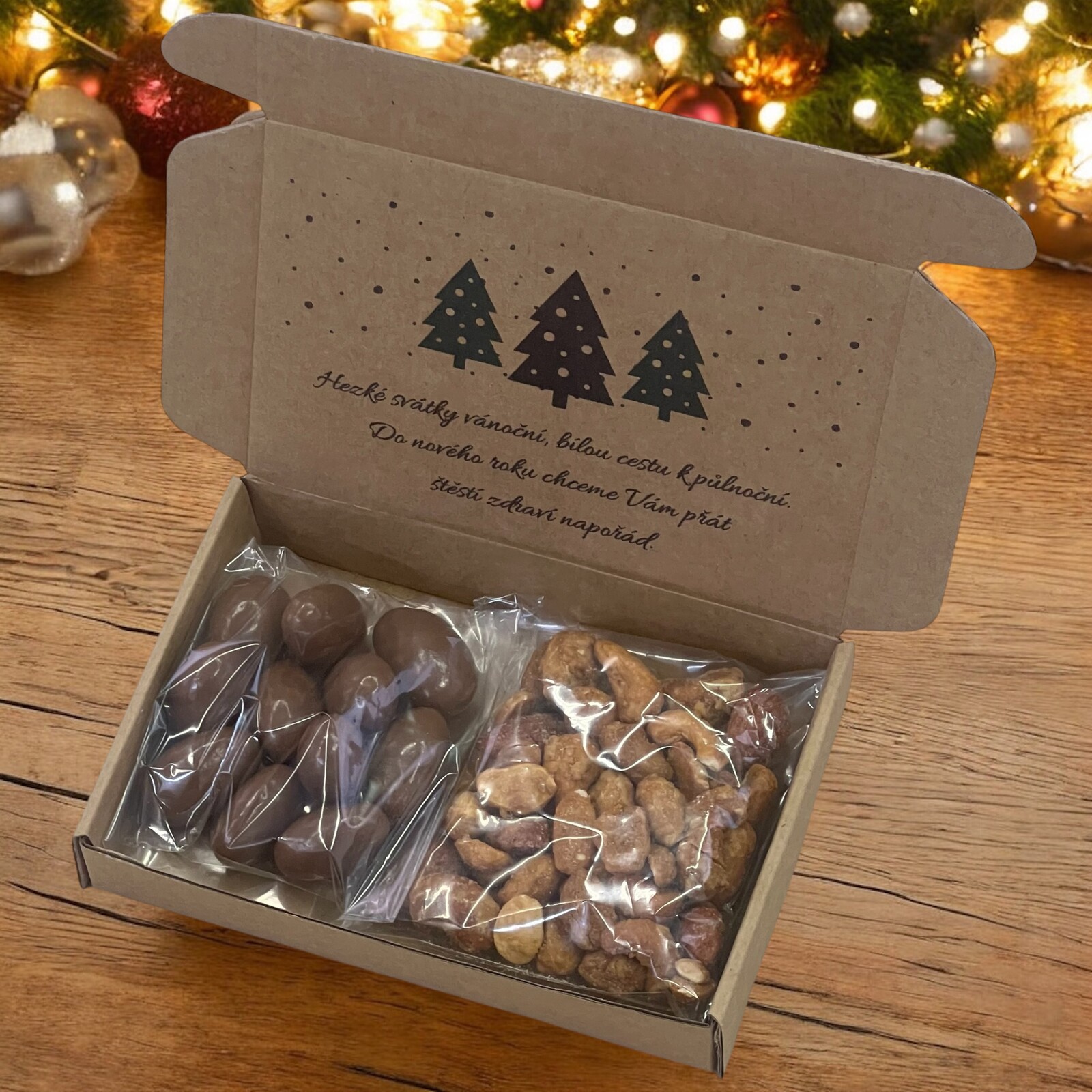 Nutworld.cz Dárková krabička 2x50g VÁNOČNÍ