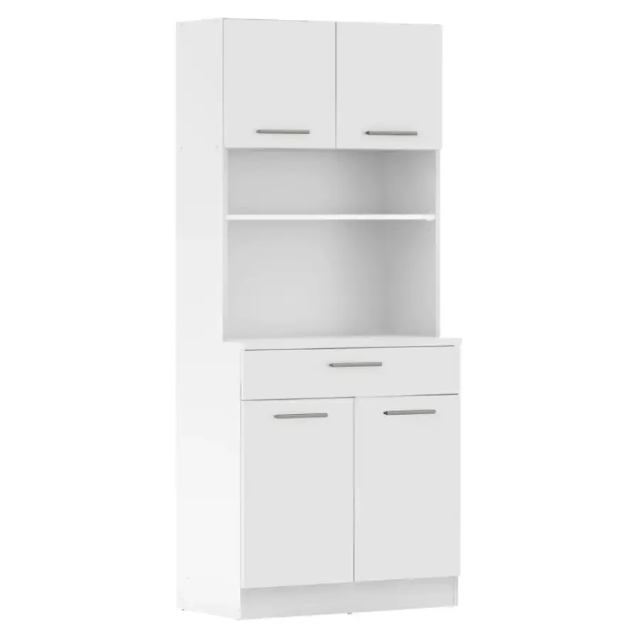 Tempo Kondela Čtyřdveřový kredenc DOMIS NEW - bílá