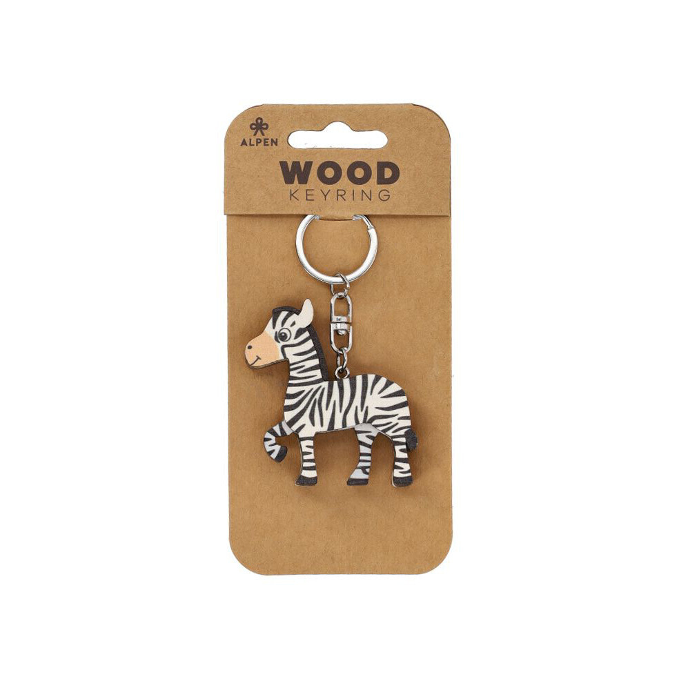 Dřevěný přívěsek Zebra