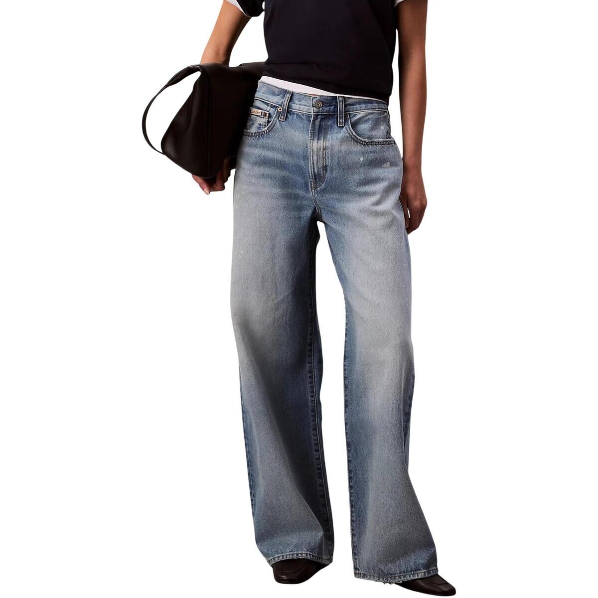 Calvin Klein Jeans  THE WIDE LEG RAINY B LV047C702G  Modrá