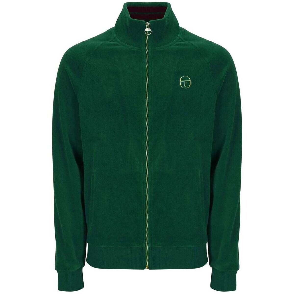 Sergio Tacchini  Court Velour Track Top Jacket Eden/Rhubarb  Zelená