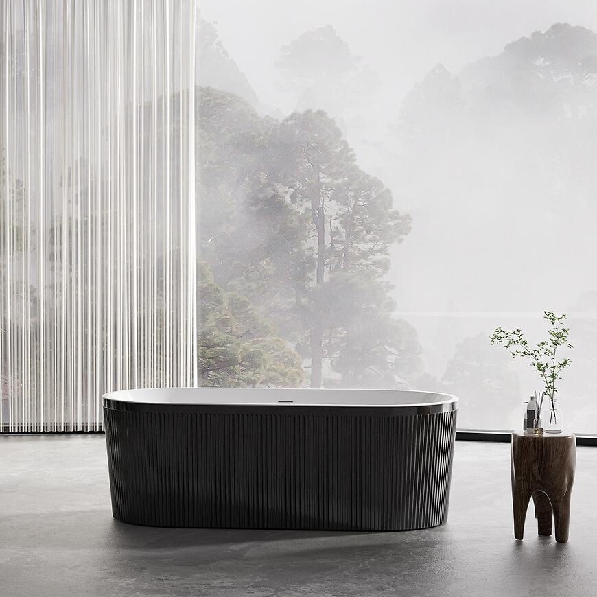 Volně stojici vana Lux Black 170x80x58