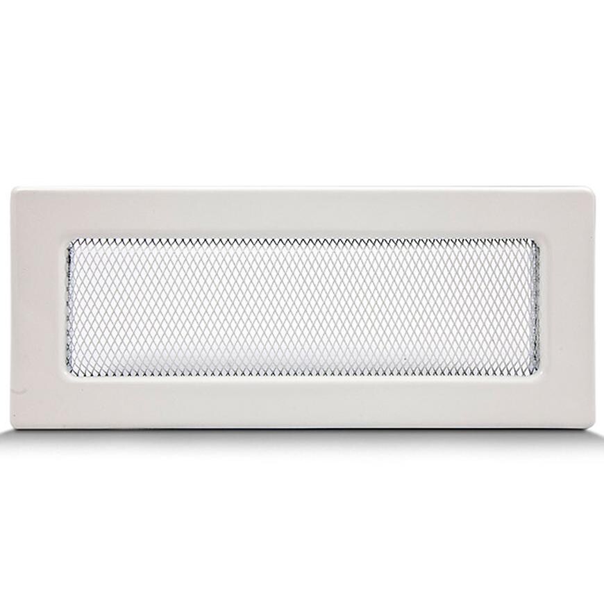 Krbová mřížka bílý bez žaluzie 10,5x25 4F11250W