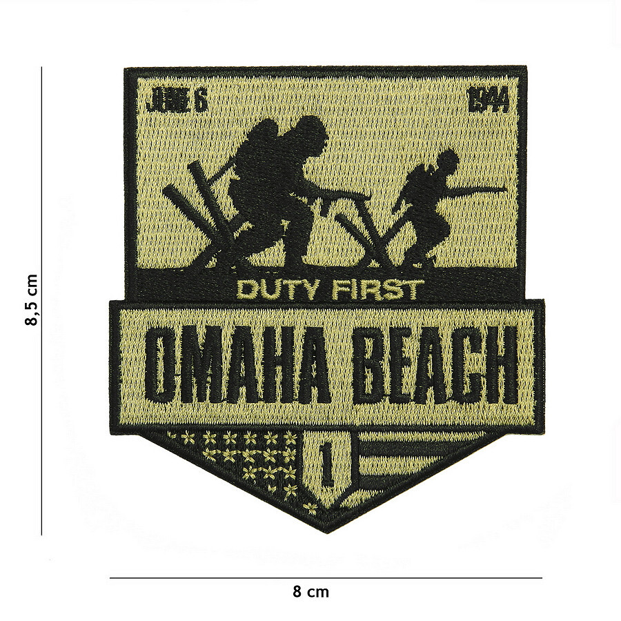Nášivka textilní Fostex D-Day Omaha Beach - coyote-černá