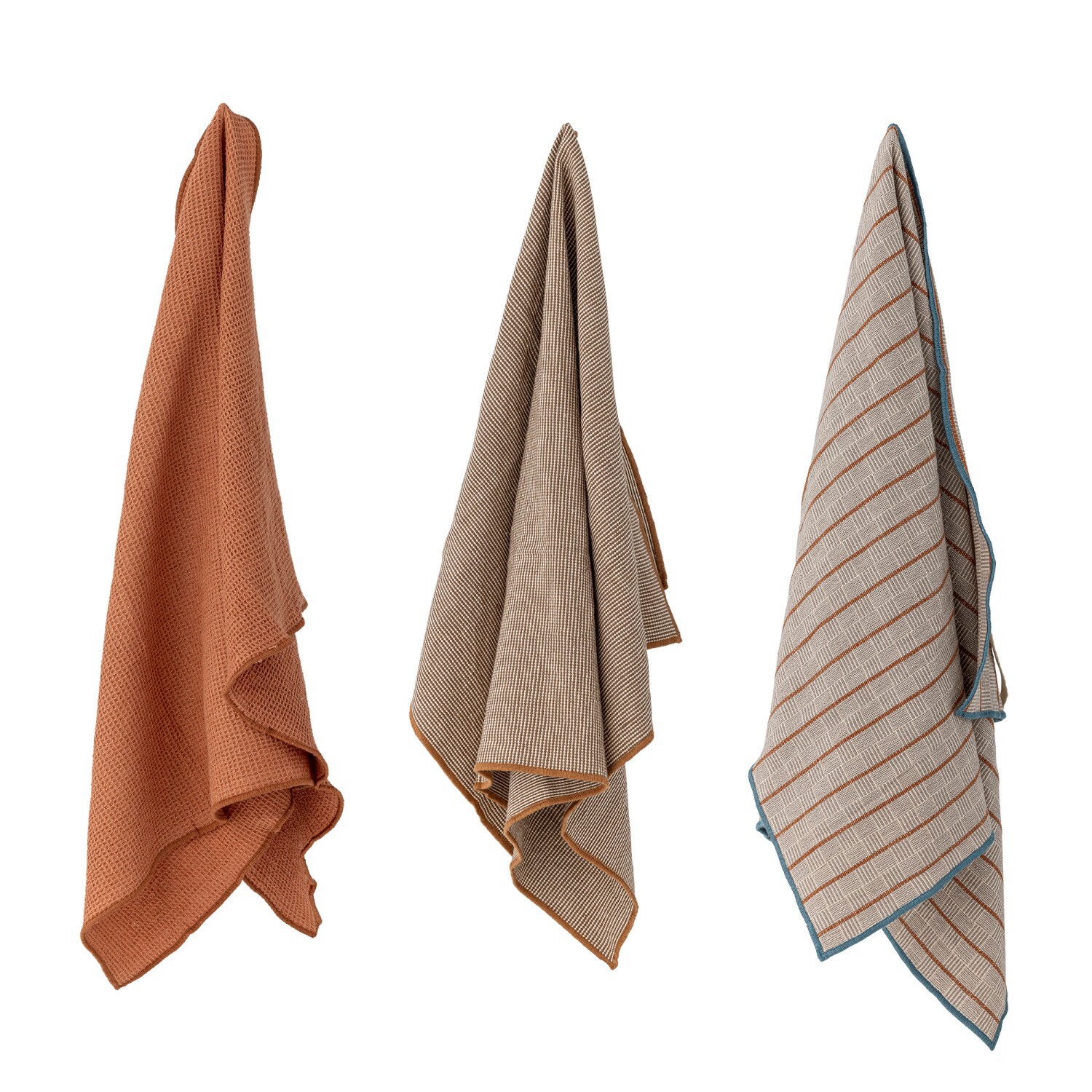 Sada 3 ks bavlněných kuchyňských utěrek TREVISO Bloomingville - barevná