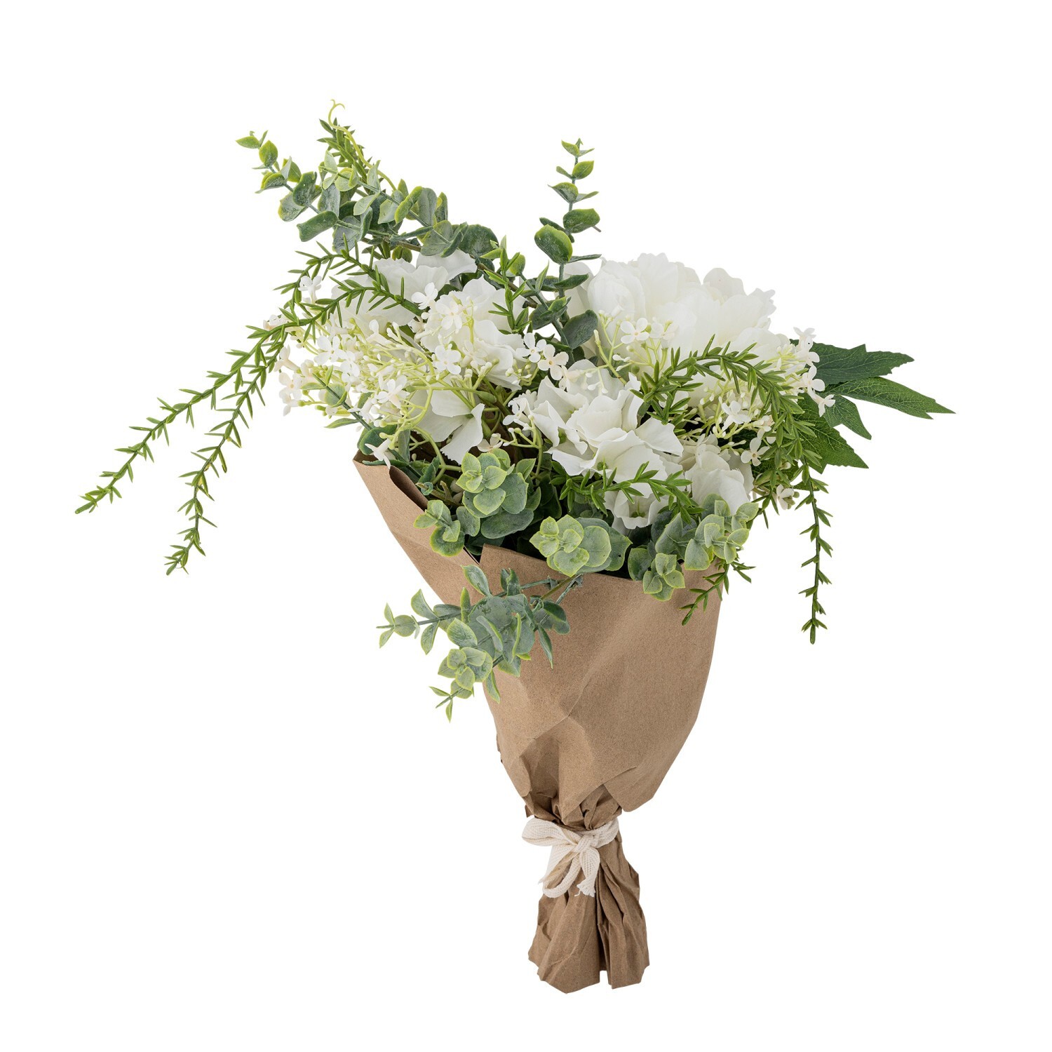 Umělá kytice výška 43 cm LUSTRE Bloomingville - bílá