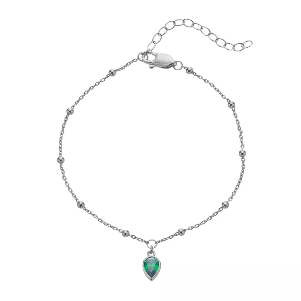 Hot Diamonds Stříbrný náramek pro ženy narozené v květnu Silver Whisper SWB029