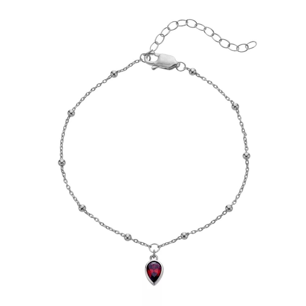 Hot Diamonds Stříbrný náramek pro ženy narozené v červenci Silver Whisper SWB031