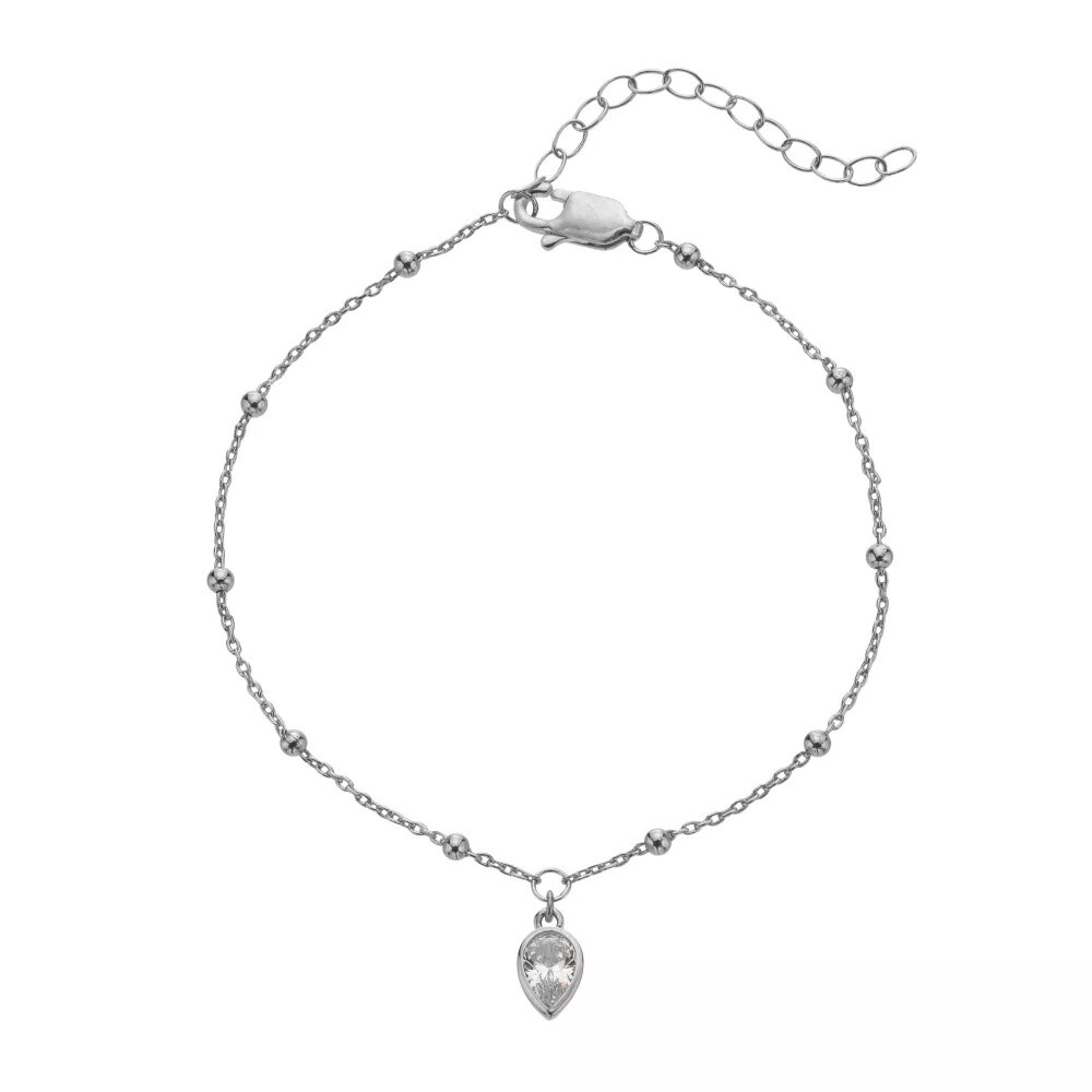 Hot Diamonds Stříbrný náramek pro ženy narozené v dubnu Silver Whisper SWB028