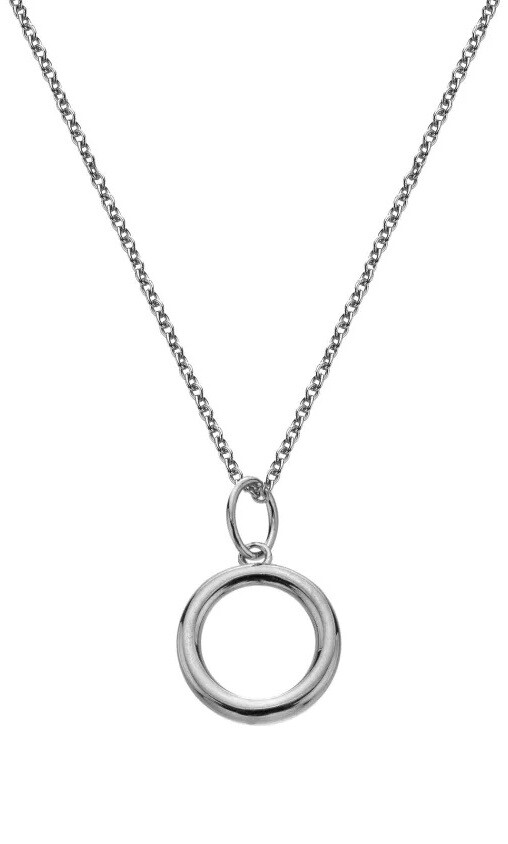 Hot Diamonds Minimalistický stříbrný náhrdelník Silver Whisper SWP011 (řetízek, přívěsek)