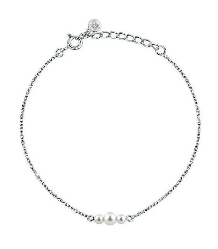 La Petite Story Stříbrný náramek s umělými perličkami Silver LPS05AWV88