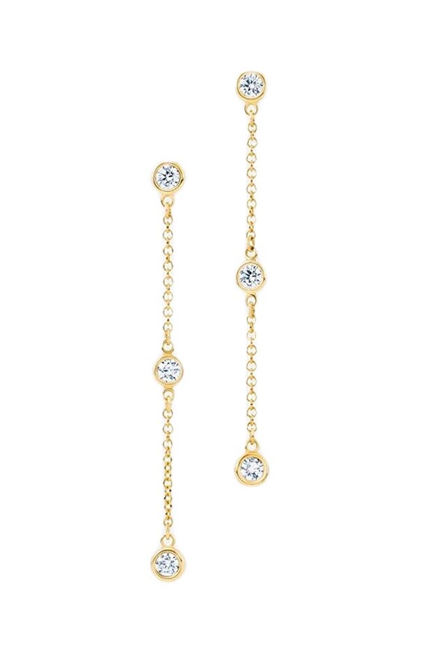 Liu Jo Dlouhé visací náušnice se zirkony LJ2468