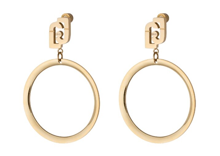 Liu Jo Dlouhé pozlacené náušnice z oceli LJ3059