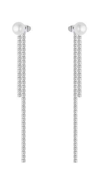 Liu Jo Třpytivé visací náušnice s perličkami a krystaly LJ3020