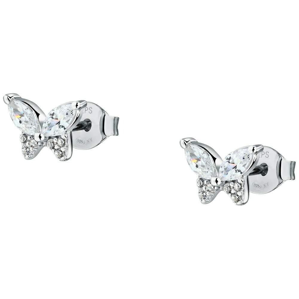 La Petite Story Stříbrné náušnice Motýlci se zirkony Silver LPS01AWV91