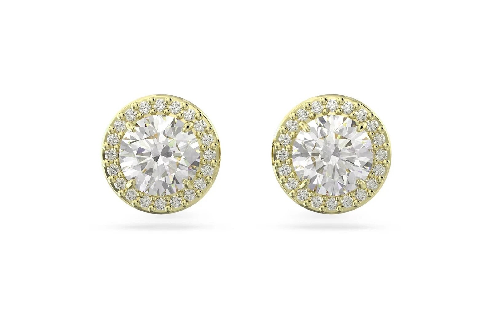 Liu Jo Minimalistické pozlacené náušnice se zirkony Essential LJ2511