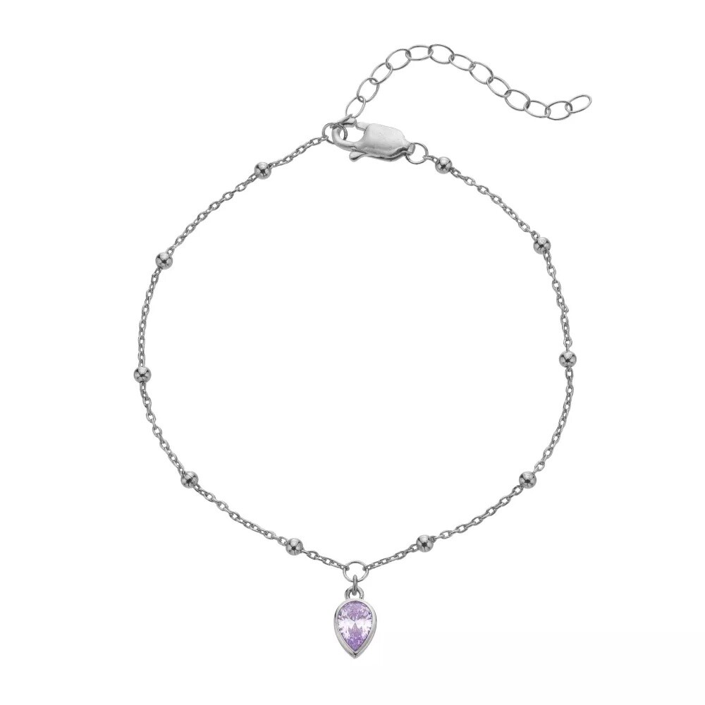 Hot Diamonds Stříbrný náramek pro ženy narozené v červnu Silver Whisper SWB030
