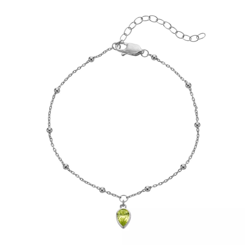 Hot Diamonds Stříbrný náramek pro ženy narozené v srpnu Silver Whisper SWB032