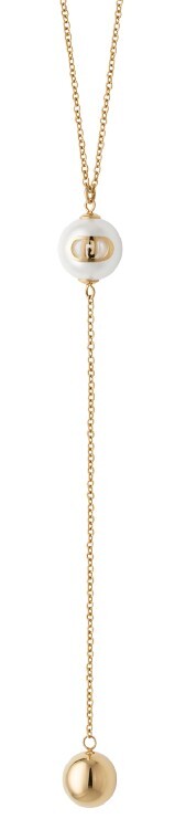 Liu Jo Pozlacený náhrdelník se syntetickou perlou LJ3010