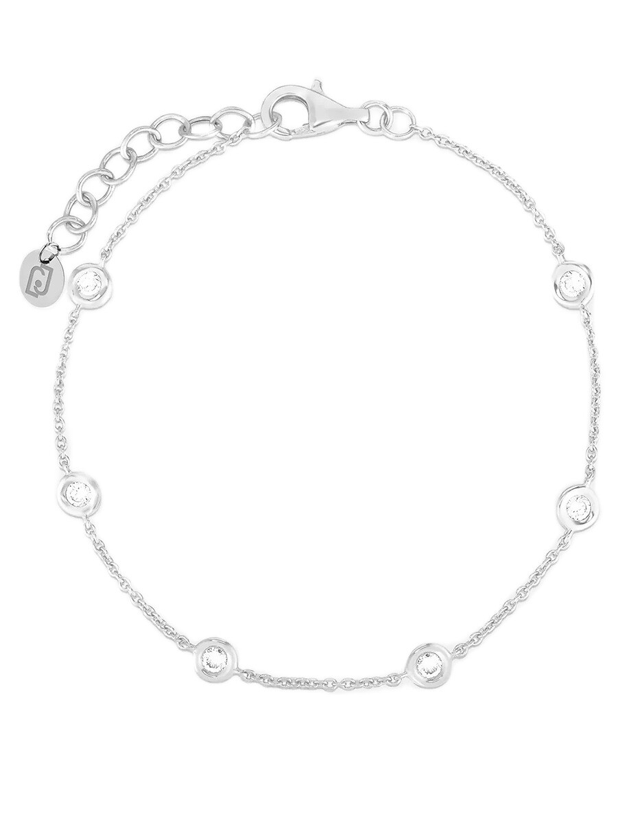 Liu Jo Nadčasový ocelový náramek se zirkony Essential LJ2470