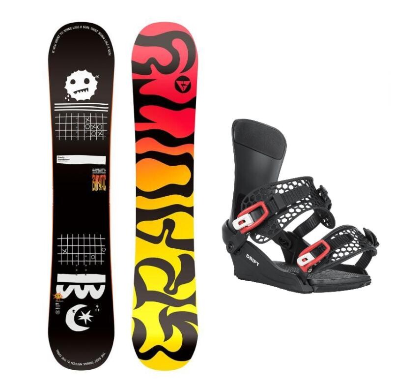 Gravity Empatic 25/26 pánský snowboard + Gravity Drift black/red vázání