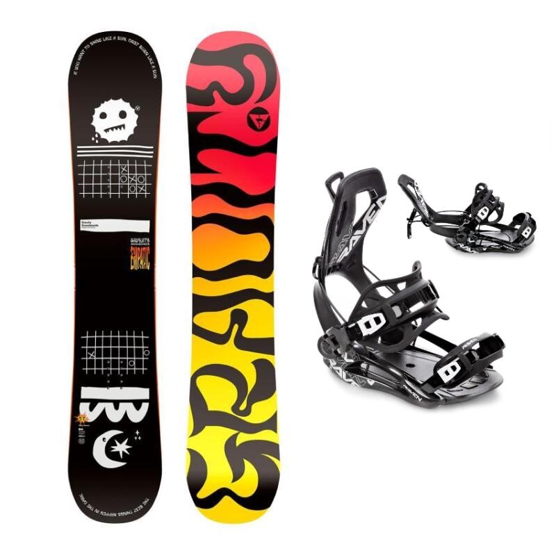 Gravity Empatic 25/26 pánský snowboard + Raven Fastec FT360 black vázání