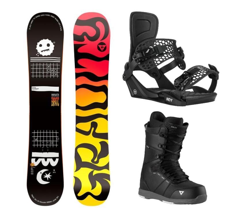 Gravity Empatic 25/26 snowboard + Gravity Indy black vázání + Gravity Void black/grey boty