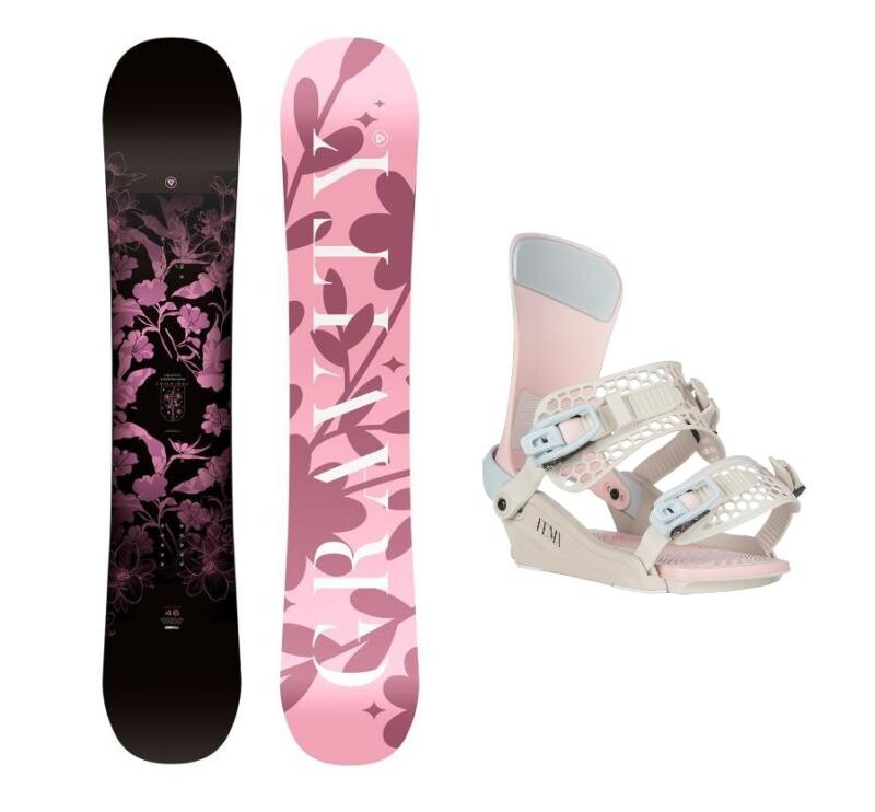 Gravity Empire 25/26 dámský snowboard + Gravity Fenix candy dámské vázání