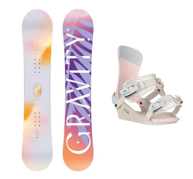 Gravity Mist 25/26 dámský snowboard + Gravity Fenix candy dámské snowboardové vázání