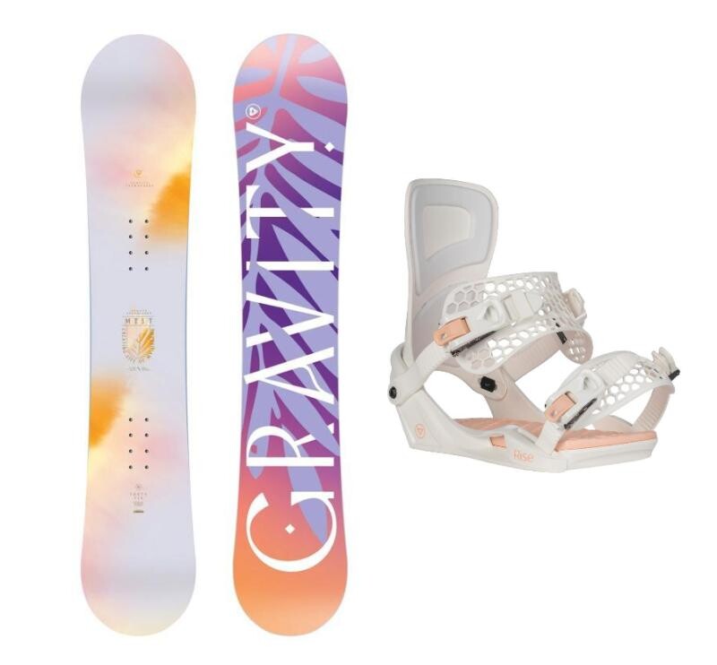 Gravity Mist 25/26 dámský snowboard + Gravity Rise white 25/26 snb vázání