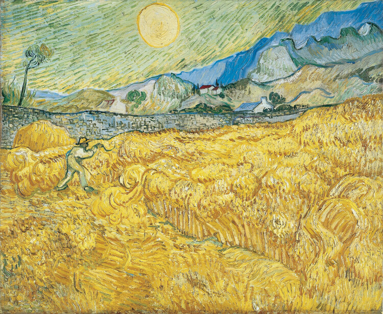 Vincent van Gogh Plakát, Obraz - The Harvester, Vincent van Gogh, 40 × 32.8 cm
