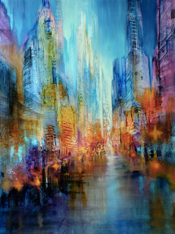 Annette Schmucker Plakát, Obraz - Big city, Annette Schmucker, 30 × 40 cm