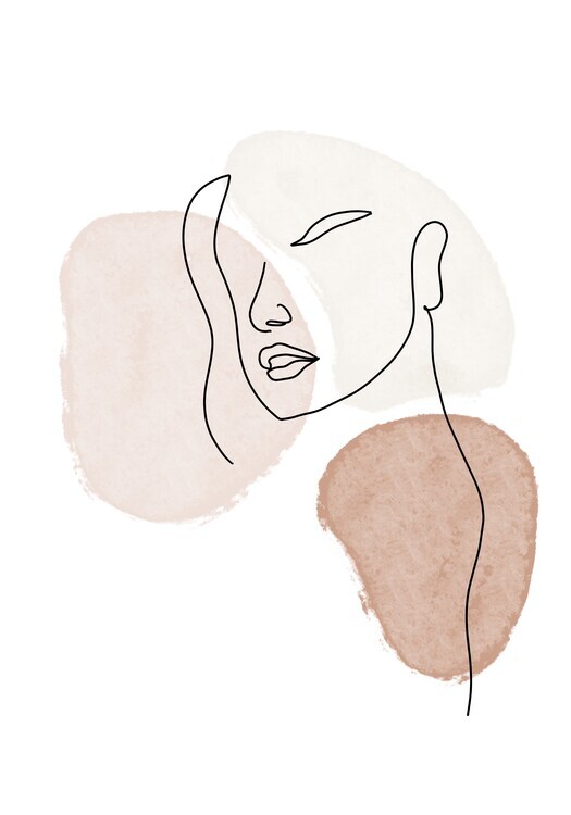 Veronika Boulová Plakát, Obraz - Girl look, Veronika Boulová, 26.7 × 40 cm