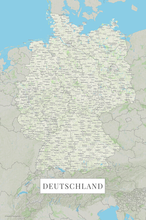 Europosters Plakát, Obraz - Německo color, 26.7 × 40 cm