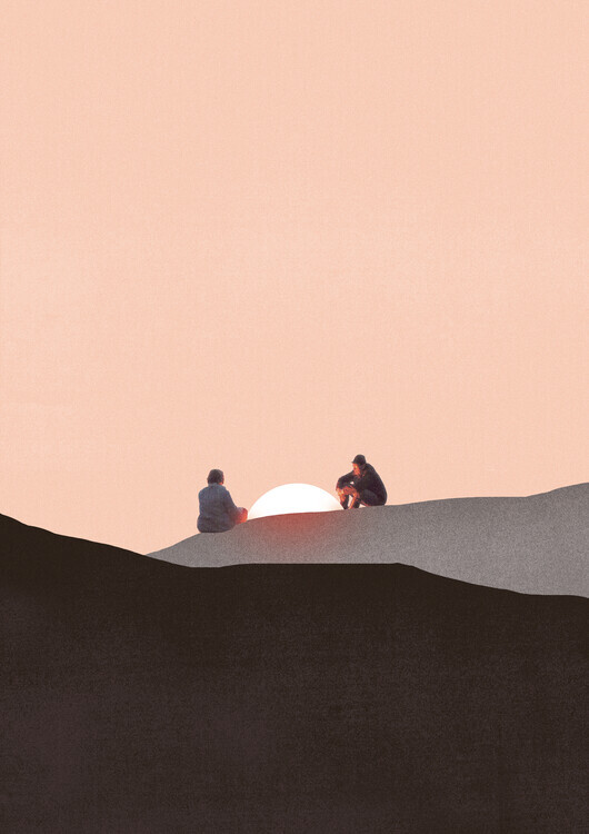 Maarten Léon Plakát, Obraz - You and me alone, Maarten Léon, 30 × 40 cm