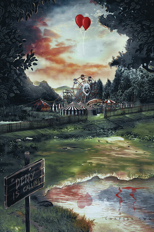 Europosters Plakát, Obraz - IT Two - Derry is calling, 26.7 × 40 cm