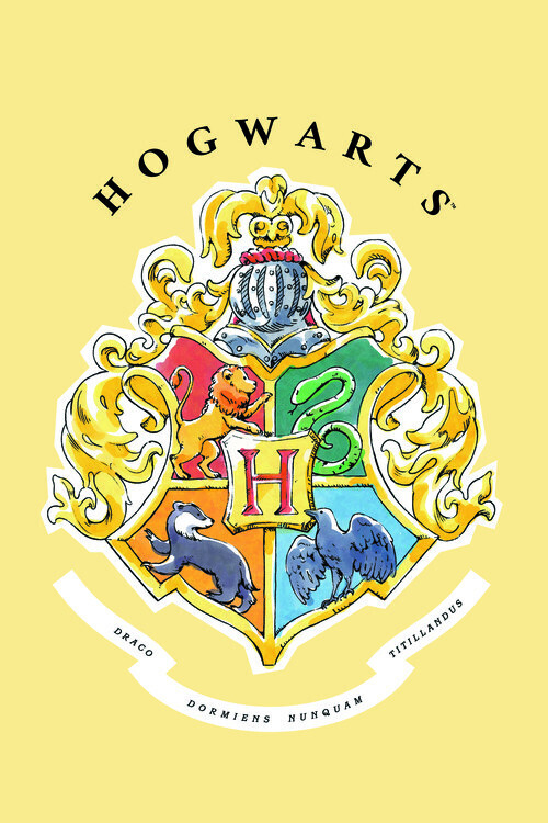 Europosters Plakát, Obraz - Hogwarts Emblem, 26.7 × 40 cm