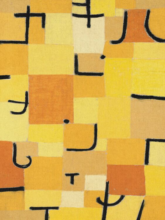 Paul Klee Plakát, Obraz - Signs in Yellow, Paul Klee, 30 × 40 cm